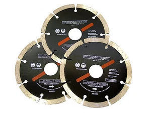 Juego de 3 hojas de corte de diamantes húmedas y secas de 4,5 - Imagen 1 de 4