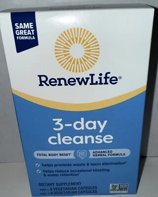 Renew Life Limpieza 3 Días Restablecimiento Corporal Total - 6 Cápsulas. Exp 06/2026 Foto 1 de 4