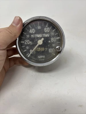 Velocímetro vintage VDO 0-100 MPH SOLO calibre - Hecho en Alemania - Foto 1 de 4
