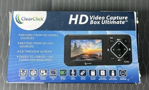 ClearClick HD Video Capture Box Ultimate HDMI Recorder VHS Camcorder To Digital - Afbeelding 1 van 6