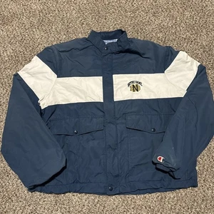 Chaqueta cortavientos vintage Champion Notre Dame Fighting Irish talla XL X-Large - Imagen 1 de 9