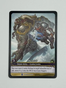 Juego de cartas coleccionables World of Warcraft Azeroth 91/361 arte extendido puñalada trasera - Imagen 1 de 1