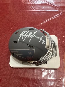 Rob Gronkowski AUTOGRAPH Patriots Slate Mini Helmet *Player Holo COA* SIGNED - Picture 1 of 7