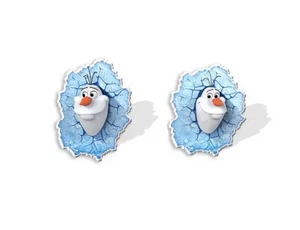 Olaf In The Ice-Handmade Stud Earrings (approx 0.25 Inches) - Picture 1 of 1