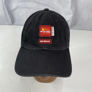 IN-N-OUT BURGER LOGO American Needle Black Adjustable Hat Cap Strap Back OSFA - Picture 1 of 10