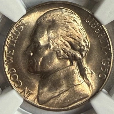 1950 D Jefferson Nickel Key Date NGC MS65 Exact Coin Imaged - Image 1 of 4