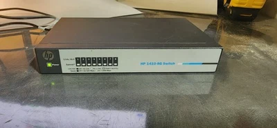 HP ProCurve 1410-8G Switch Managed 8-Port with power adapter J9559A lfd 2 - Image 1 of 3