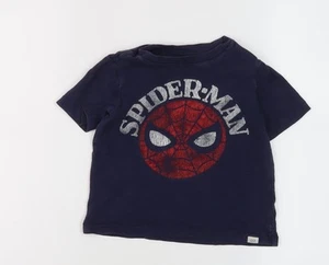 Gap Boys Blue Spider-Man Superhero T-Shirt 3-4 Years - Picture 1 of 12
