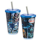 Star Wars Comics Panels 12 oz Acrylic Travel Cup with Straw NEW UNUSED
