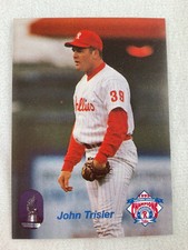 1995 Reading Phillies-Nabisco Minor League Baseball Card-John Trisler