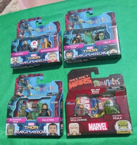 Marvel Minimates Gladiator Hulk & Valkyrie Thor Ragnarok Wolverine Skurge Hela + - Picture 1 of 16