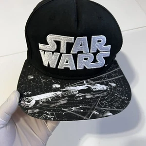 Disney Star Wars Black Hat Embroidered Darth Vader Sublimated Brim Lucas Film - Picture 1 of 12
