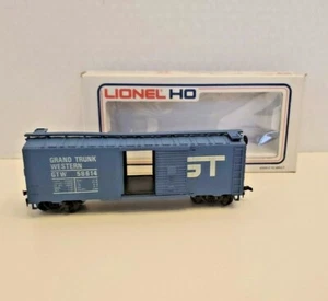 Lionel HO Box Train Car Grand Trunk Western 58614 GTW Blue in Box - Picture 1 of 12