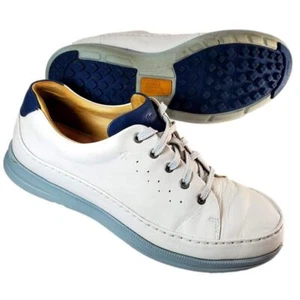 Samuel Hubbard scarpe da golf uomo 13 M pelle senza punte M1760-114 cappello Titleist - Foto 1 di 19