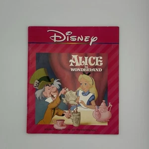 Disney Read-Along Book 1990s Alice In Wonderland Vintage No Tape - Picture 1 of 2