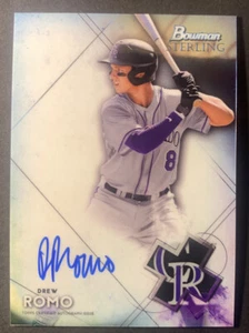 2021 Bowman Sterling Drew Romo Prospect On Card Auto Autograph #BSPA-DR - Picture 1 of 2