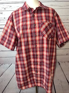 5.11 Tactical Shirt size Large Short sleeve Snap Front Western Mens Plaid - Picture 1 of 10