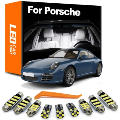 Bombillas LED interiores para Porsche Cayenne Panamera Macan 911 Boxster Cayman Foto 1 de 4