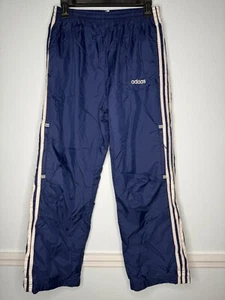 Adidas Sweatpants Mens Small Navy Blue Athletic Track Pants Vintage 2001 Y2K - Picture 1 of 7