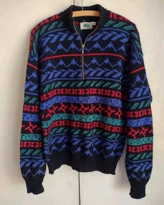 Suéter De Colección REI Abuelo Tejido Talla M Pullover Cuarto Cremallera Exterior Gorpcore Senderismo  - Imagen 1 de 8