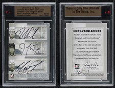 2010-11 ITG Ultimate Memorabilia 10th Edition Triple Silver /9 Auto