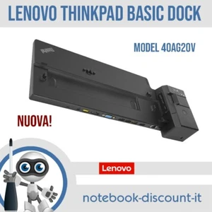 Lenovo ThinkPad BASIC Dock 40AG20V Docking Station DisplayPort VGA NUOVA NEW - Imagen 1 de 1