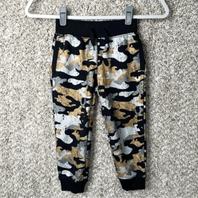 Calça de moletom True Religion masculina 4 preta/dourada/cinza metálica camuflada - Imagem 1 de 4