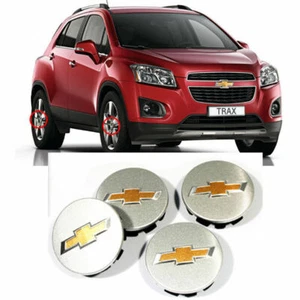 Silver wheel Caps Emblem 4PCS for GM Chevrolet Trax 2013+ OEM Parts - Picture 1 of 5