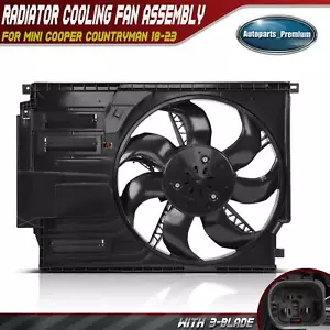Radiator Cooling Fan Assy with Brushless Motor for Mini Cooper Countryman 18-23 - Bild 1 von 10