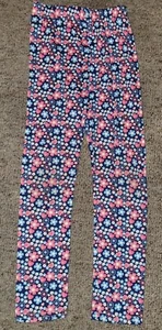 Girls Flower Leggings Size 6/7 - Picture 1 of 1