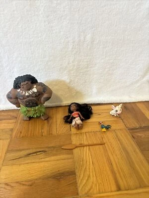 Disney MOANA Figures Toys Lot Of 4 Mixed FREE SHIPPING - Image 1 of 4