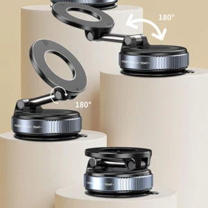 Vacuum Suction Magnetic Universal Car Mount Holder For Samsung Galaxy iPhone 17 - Picture 1 of 22