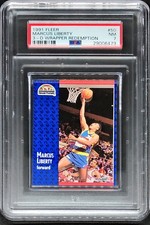 MARCUS LIBERTY 1991-92 Fleer 3D Acrylic Wrapper Redemption RARE PSA 7 NEAR MINT