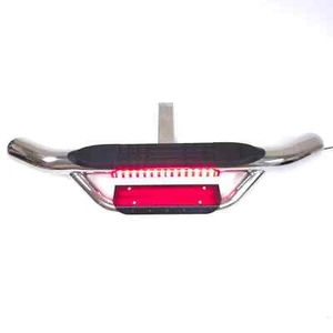 For 2"Receiver Heavy Duty Tow Chrome Hitch Drop Step Bar Brake Light Accessories - Picture 1 of 9