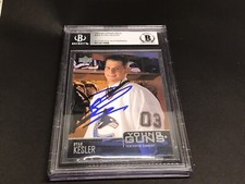Ryan Kesler Signed 2003-04 Upper Deck Young Guns RC #454 Auto Beckett COA 1A