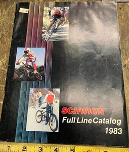 Vtg 1983 Schwinn Bicycles Full Line Catalog Brochure BMX Predator Sting Letour C - Picture 1 of 16