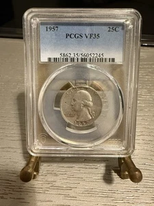 1957 Washington Quarter-PCGS VF35 - Picture 1 of 2