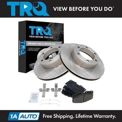 Kit de pastillas de freno y rotor de cerámica TRQ para Toyota Tacoma 2004 Foto 1 de 4