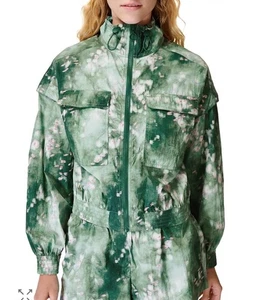 Sweaty Betty Anytime Floral Crop Trainingsjacke Green Meadow Print Windbreaker - Bild 1 von 16
