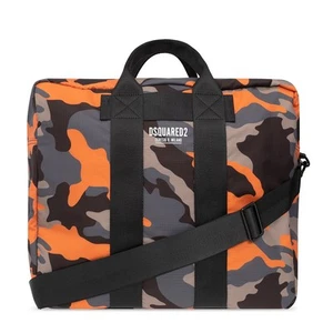 DSQUARED2 CERESIO 9 LOGO CAMO DUFFLE BAG TRAVEL BAG DFM003716805525M2478 - Picture 1 of 5