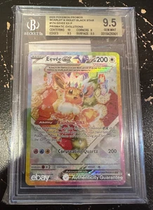 Pokemon TCG Eevee 174 Promo UPC Prismatic Evolutions BGS 9.5 Beckett Gem Mint - Picture 1 of 2