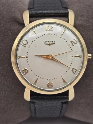 Reloj Pulsera Hombre Longines Vintage Automático Cal.19AS 10K Lleno Oro 34mm Foto 1 de 4