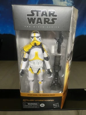 Figura de acción Star Wars Artillery Stormtrooper Mandalorian Black Series 6 pulgadas Foto 1 de 4