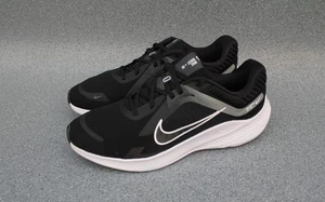 Nike Quest 5 Turnschuhe Herren UK 9,5 schwarz weiß Straße Laufen niedrig sportlich - Bild 1 von 11
