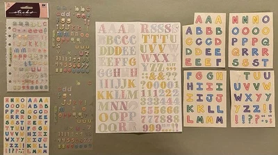 Lot of Pastel Alphabet Stickers! Sticko, Etc Complete & Incomplete - Image 1 of 4