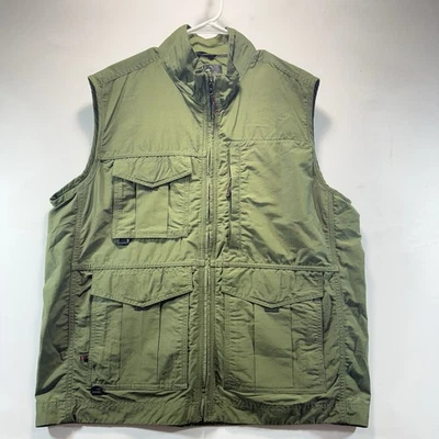 Red Head Brand Fishing Vest Green Size L Ripstop Lightweight - Image 1 of 4