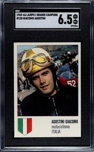 1965-66 Collezioni Lampo I Grandi Campioni #138 Giacomo Agostini HOF RC SGC 6.5 - Picture 1 of 2