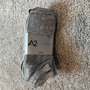 A2 by Aerosoles Low Cut Athletic Socks Gray Moisture Wicking Comfort 10 Pairs - Picture 1 of 3