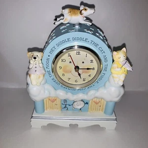 RELOJ HALLMARK ONCE UPON A STORY HEY DIDDLE DIDDLE Baby Keepsake Musical PROBADO - Imagen 1 de 12