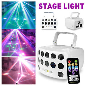 RGBW LED Beam Spot Laser Strobe Light Disco DJ Stage Party Dance Club Lighting